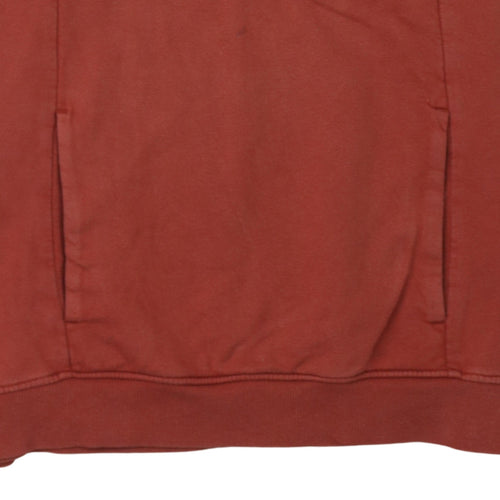 The North Face Womens Rust Red Hoodie XL Cotton Pullover Casual