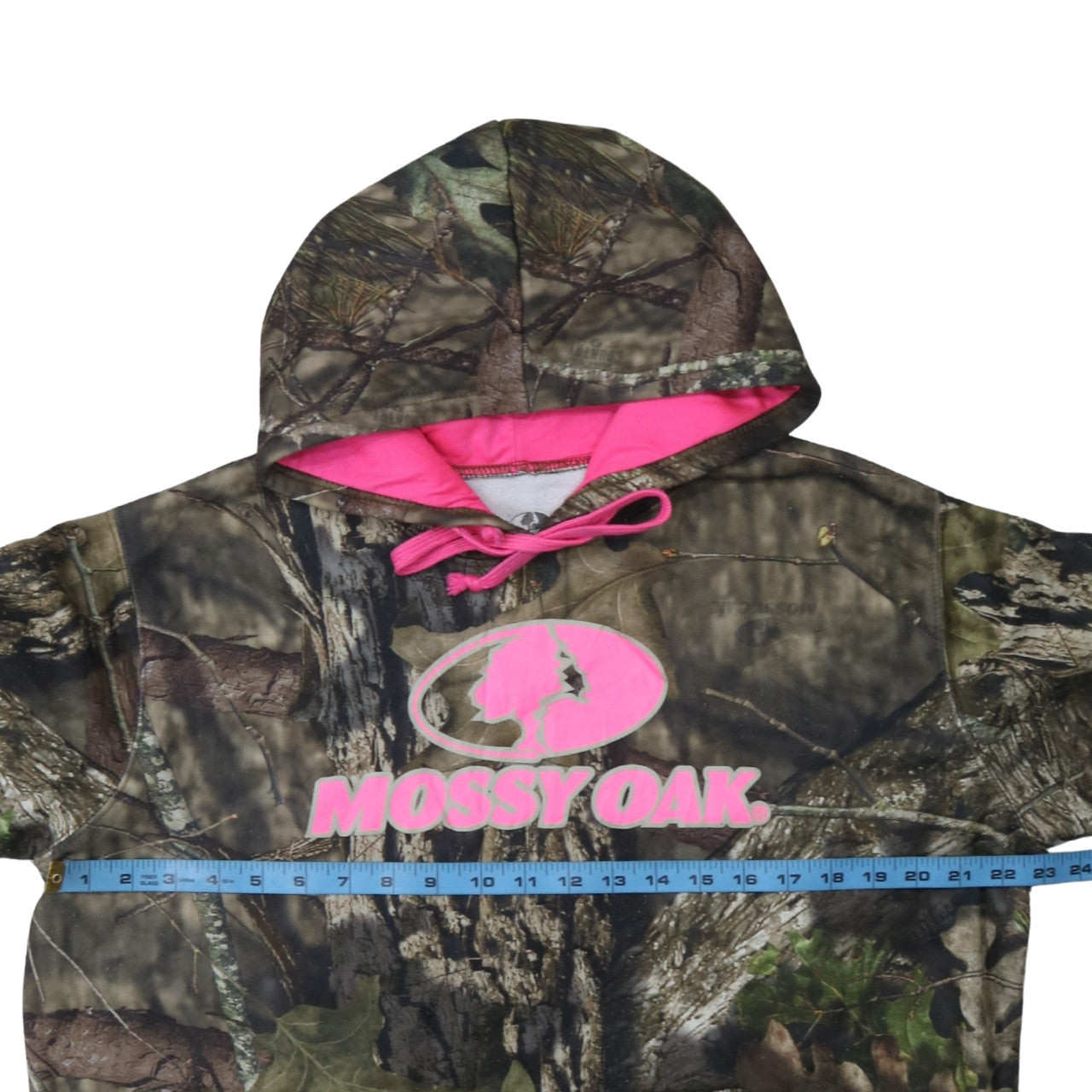 Mossy Oak Womens Camouflage Pullover Hoodie XL Green Pink Outdoor