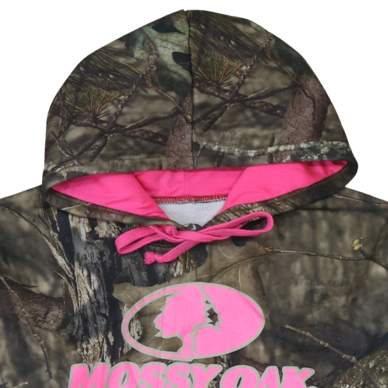 Mossy Oak Womens Camouflage Pullover Hoodie XL Green Pink Outdoor