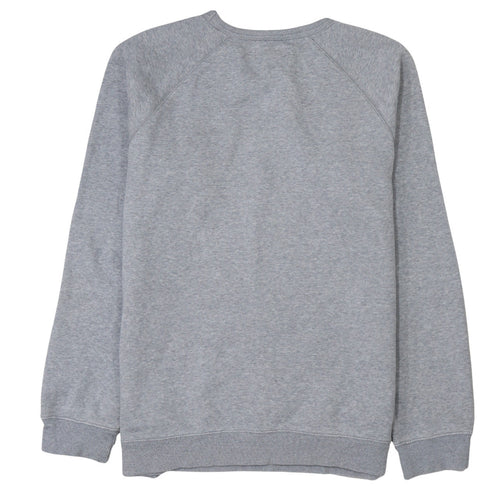 Adidas Men's Grey Pullover Logo Sweatshirt Size M