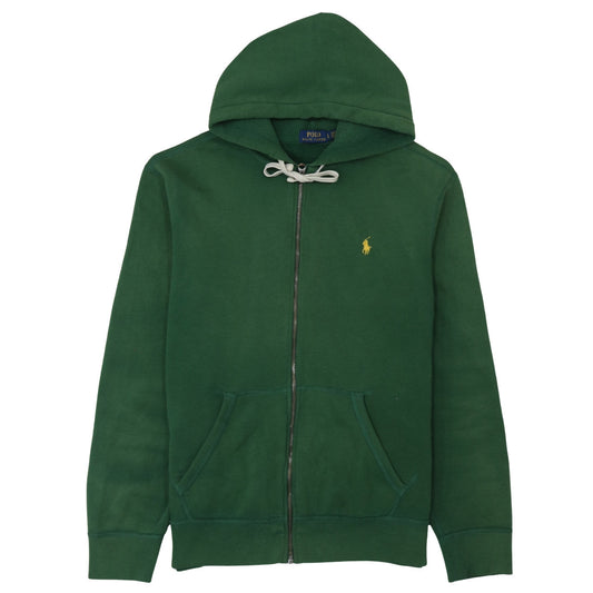 Polo Ralph Lauren Men's Green Full Zip Hoodie Size L Cotton Blend