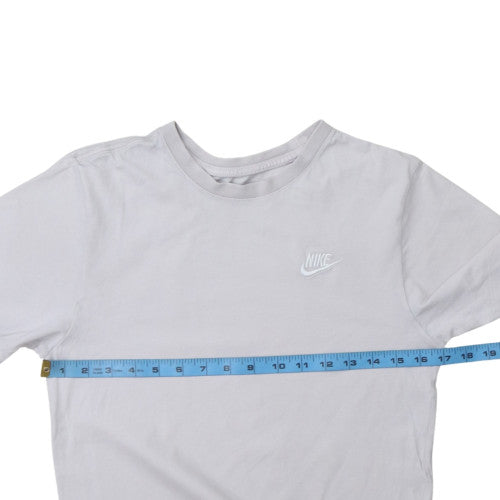 Nike Men's Grey Regular Fit Cotton Crew Neck T-Shirt Size M