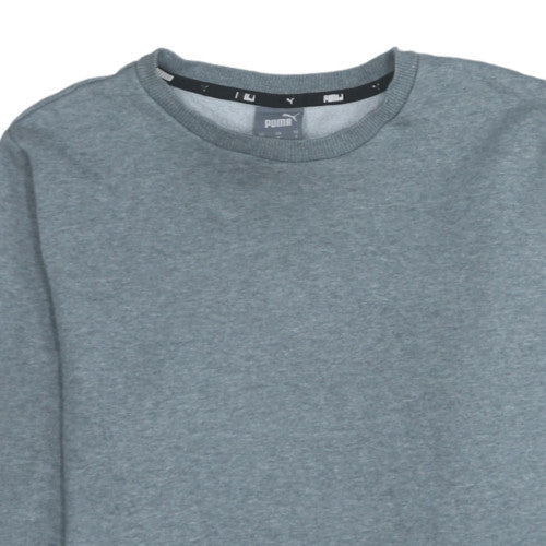 Puma Men's Grey Crew Neck Sweatshirt Size S Classic Fit