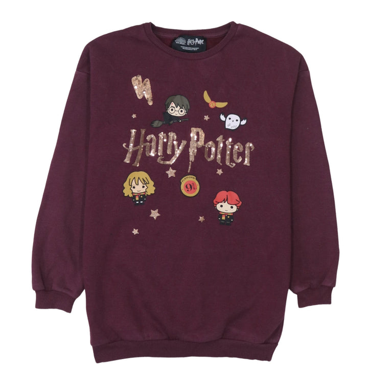 Primark Girls Red Harry Potter Sequin Graphic Pullover Sweatshirt 11-12 Years
