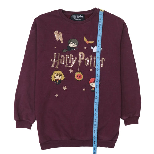 Primark Girls Red Harry Potter Sequin Graphic Pullover Sweatshirt 11-12 Years