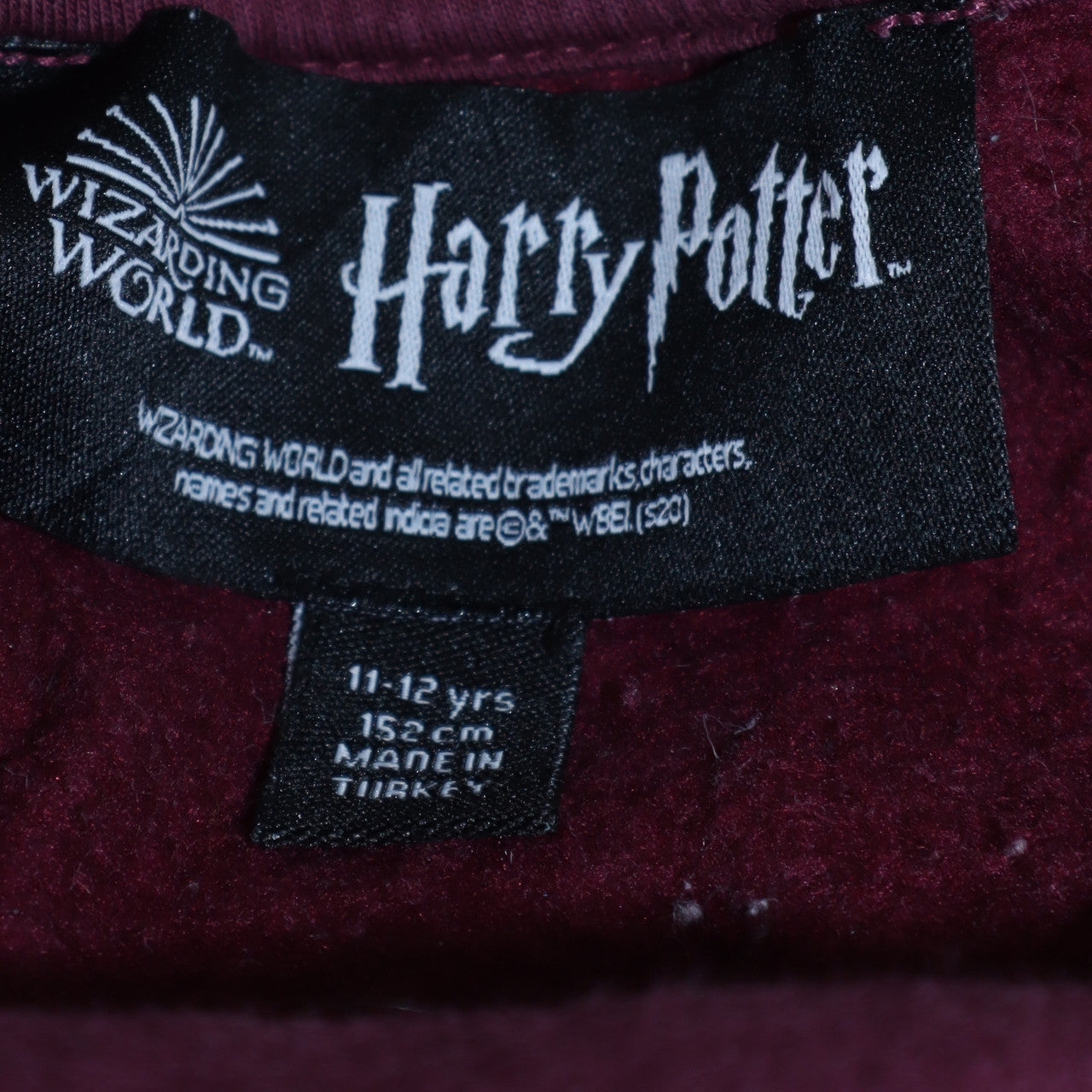 Primark Girls Red Harry Potter Sequin Graphic Pullover Sweatshirt 11-12 Years