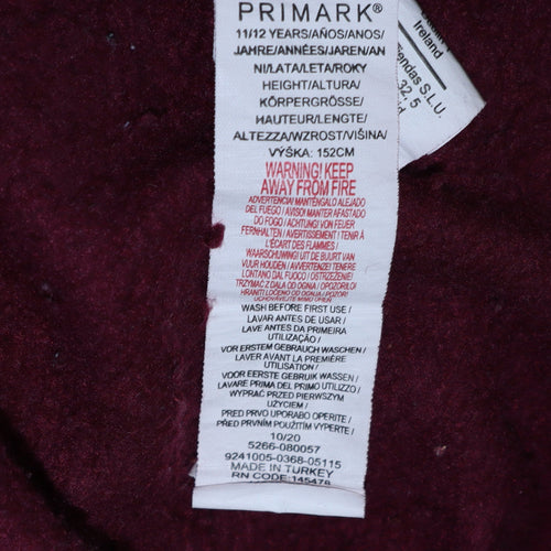 Primark Girls Red Harry Potter Sequin Graphic Pullover Sweatshirt 11-12 Years