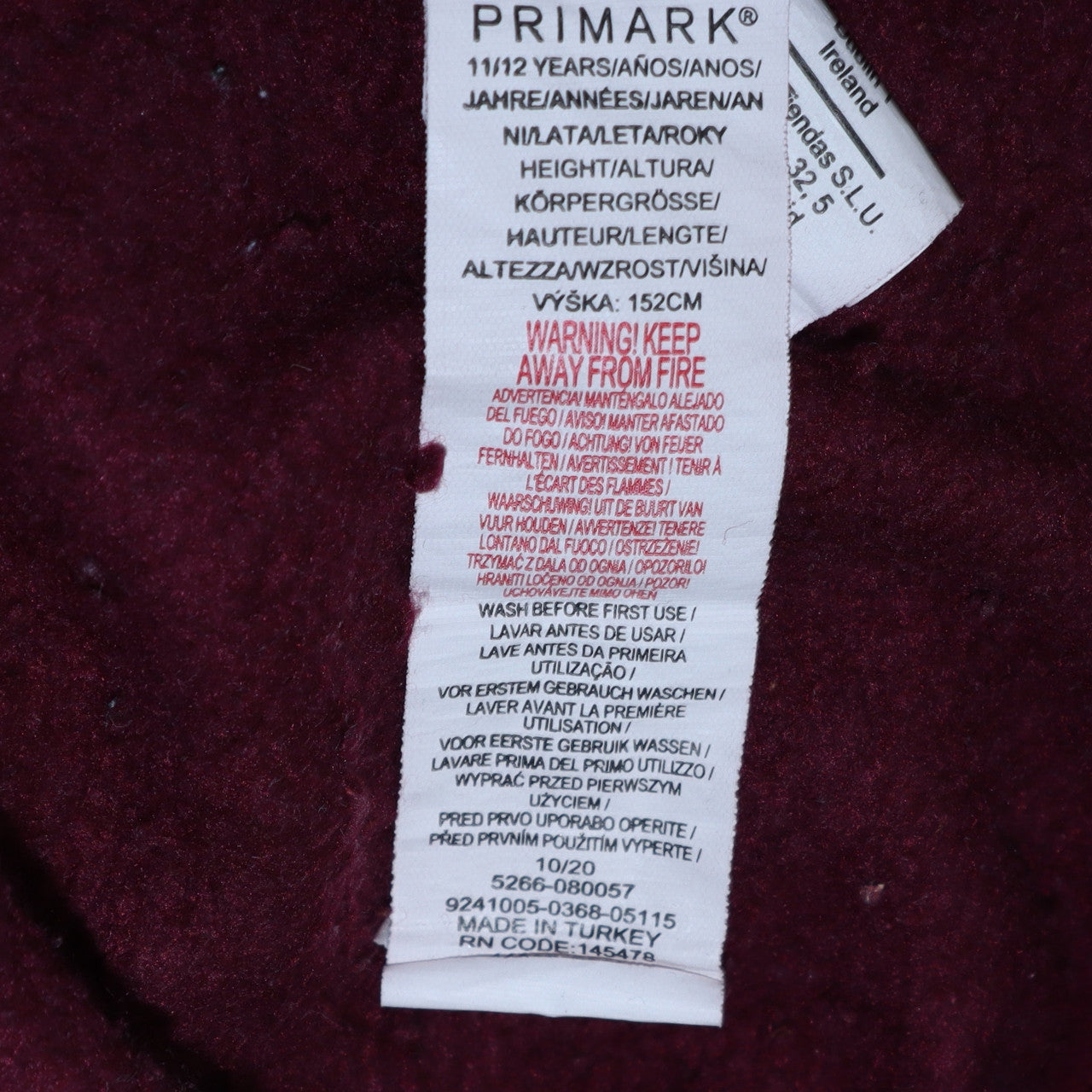 Primark Girls Red Harry Potter Sequin Graphic Pullover Sweatshirt 11-12 Years