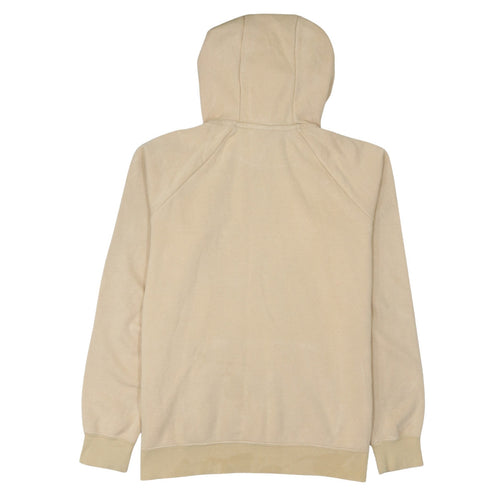 Nike Men Beige Pullover Hoodie L Lightweight Cotton Fleece