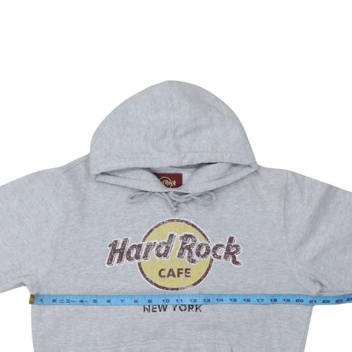 Hard Rock Cafe Women's Grey Pullover Hoodie Medium Cotton Blend