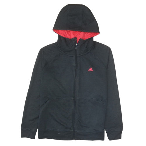 Adidas Men's Black Full Zip Hoodie Size S Fleece Sportswear