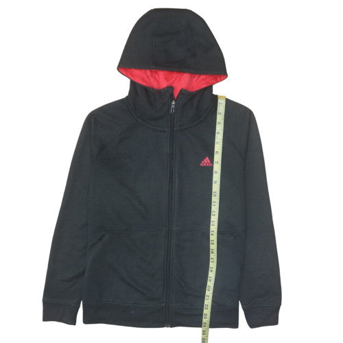 Adidas Men's Black Full Zip Hoodie Size S Fleece Sportswear