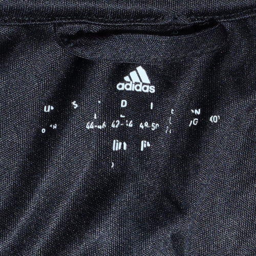 Adidas Men's Black Full Zip Hoodie Size S Fleece Sportswear