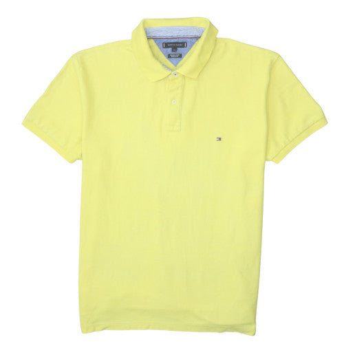 Tommy Hilfiger Men's Yellow Cotton Polo Shirt XXL Regular Fit