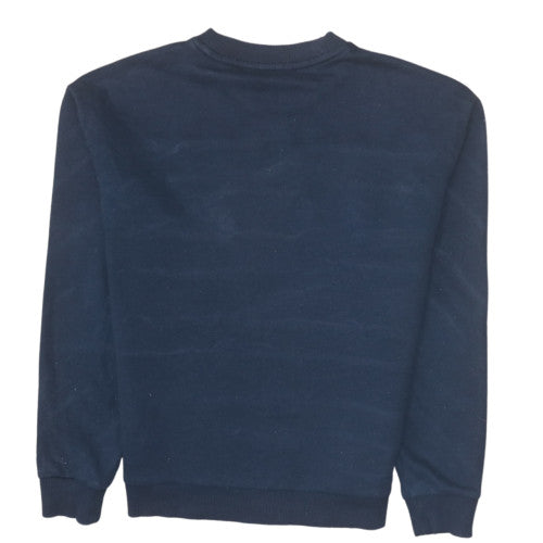 Tommy Hilfiger Men's Blue Striped Logo Crew Neck Sweatshirt Size S