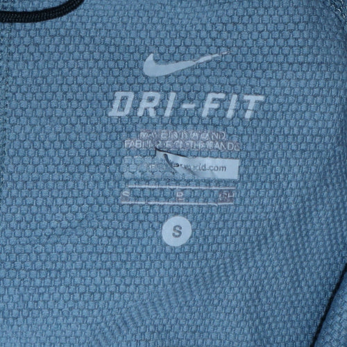 Nike Men's Blue Dri-FIT 1/2 Zip Hoodie Size S Athletic Fit