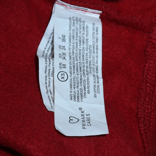 NBA Chicago Bulls Red Crew Neck Sweatshirt Women XS Fleece Cotton Blend