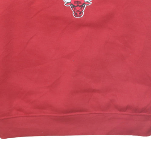 NBA Chicago Bulls Red Crew Neck Sweatshirt Women XS Fleece Cotton Blend