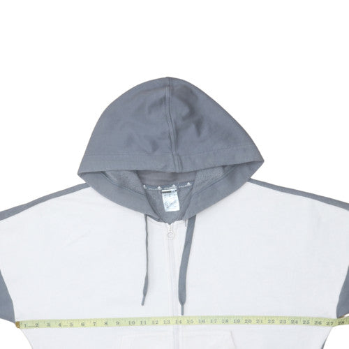 Adidas StellaSport Womens Grey White Full Zip Hoodie Size M
