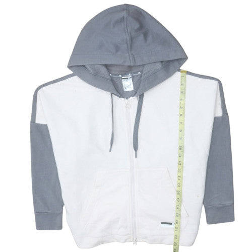 Adidas StellaSport Womens Grey White Full Zip Hoodie Size M