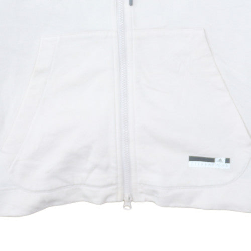 Adidas StellaSport Womens Grey White Full Zip Hoodie Size M