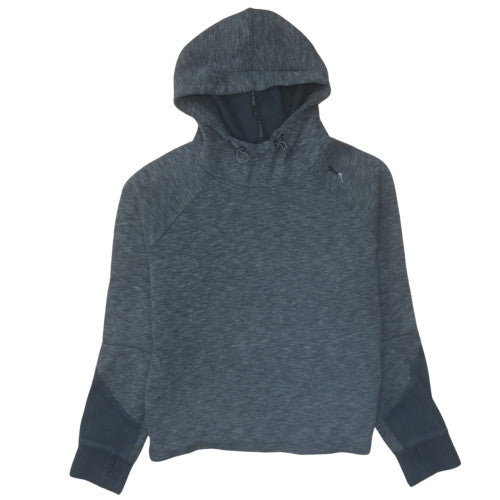 Puma Womens Grey Size 14 Pullover Hoodie Sports Sweatshirt