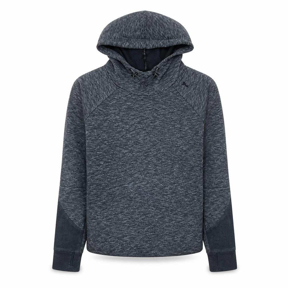 Front view of Puma women’s grey, size UK 14, pullover hoodie sports sweatshirt