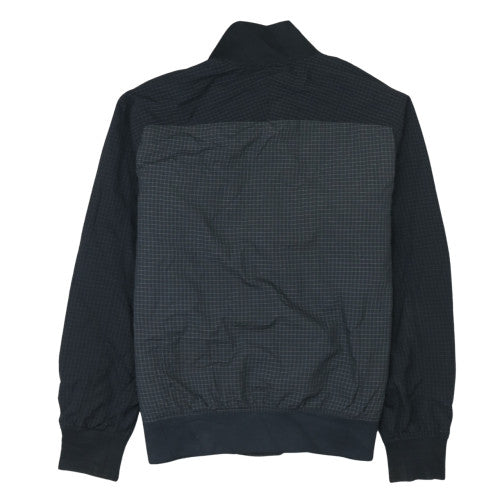 Nike Mens Black Grid Track Jacket Medium Nylon Blend Zip Sportswear