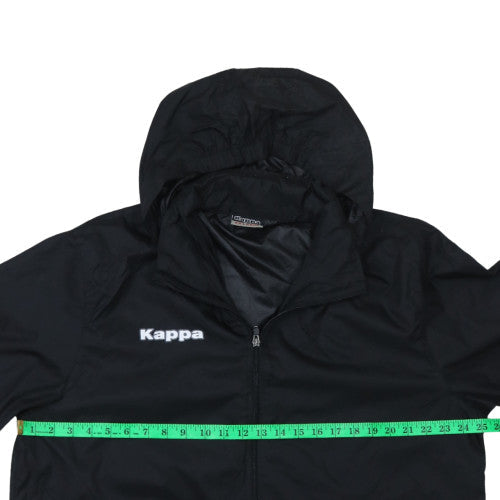 Kappa Men's Black 2XL Hooded Windbreaker Jacket