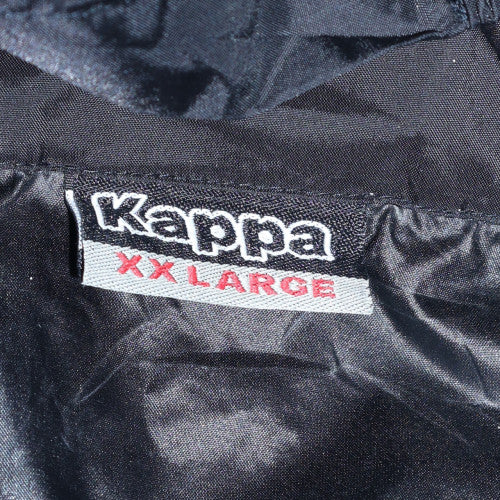 Kappa Men's Black 2XL Hooded Windbreaker Jacket