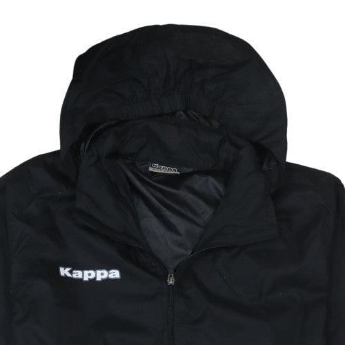 Kappa Men's Black 2XL Hooded Windbreaker Jacket