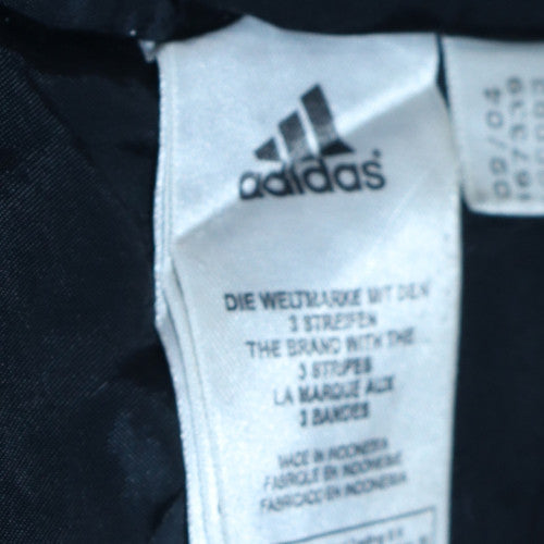 Adidas Men's Blue L Parka Jacket Hooded Water Resistant Winter Coat
