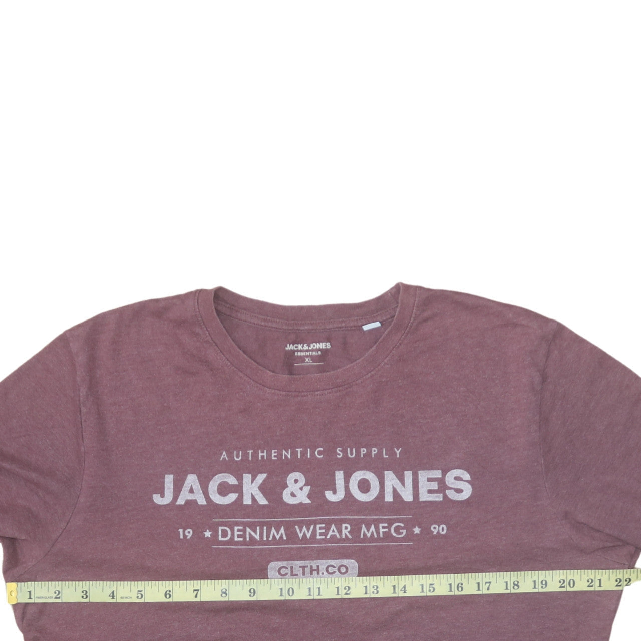Jack & Jones Men's Brown Graphic Crew Neck T-Shirt XL