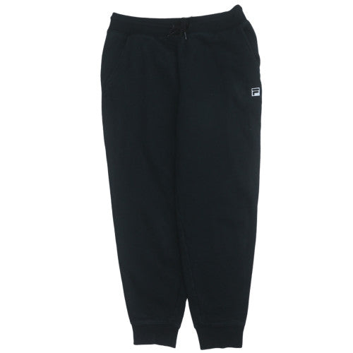 Fila Men’s Black Jogger Trousers L Regular Fit Fleece Casual