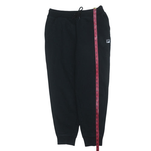 Fila Men’s Black Jogger Trousers L Regular Fit Fleece Casual