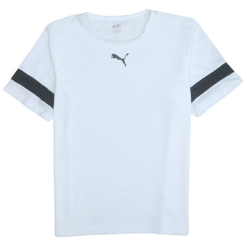 Puma Men's White XL Basic Crew Neck Sports T-Shirt