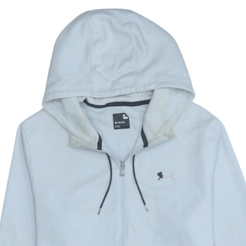 Under Armour Men's Light Grey XL Full Zip Hoodie Sweatshirt