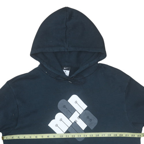 Nike Men’s Black Pullover Hoodie XL Regular Fit Graphic Logo