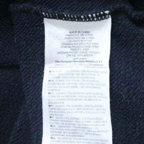 Nike Men’s Black Pullover Hoodie XL Regular Fit Graphic Logo