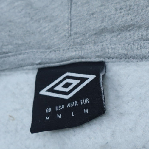 Umbro Men's Grey Full Zip Hoodie Size M Sports Fleece