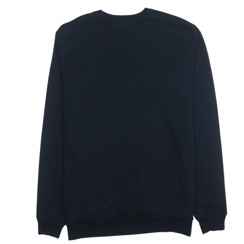 Tommy Hilfiger Men's Blue Logo Crew Neck Pullover Sweatshirt 2XL