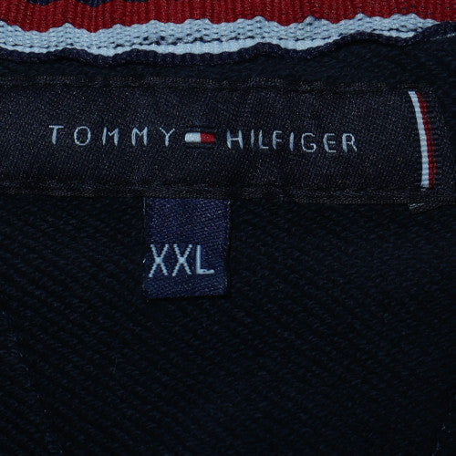 Tommy Hilfiger Men's Blue Logo Crew Neck Pullover Sweatshirt 2XL