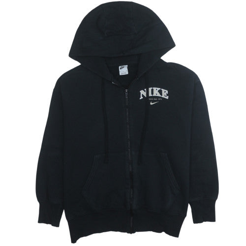 Nike Men's Black Full Zip Hoodie Fleece Regular Fit Size M