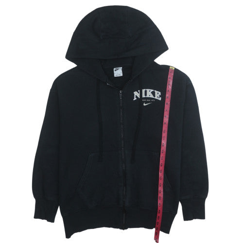 Nike Men's Black Full Zip Hoodie Fleece Regular Fit Size M