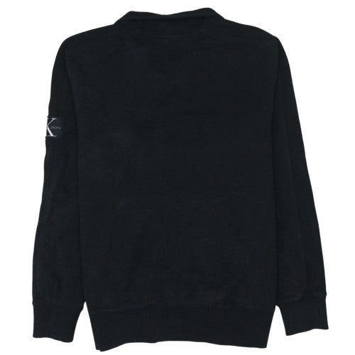 Calvin Klein Jeans Men's Black XL 1/4 Zip Pullover Sweatshirt