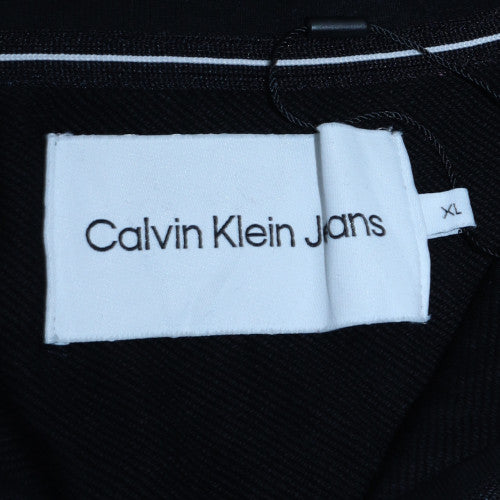 Calvin Klein Jeans Men's Black XL 1/4 Zip Pullover Sweatshirt