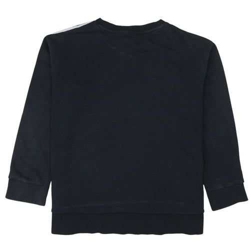 Adidas Women Black Crew Neck Pullover Sweatshirt Size 8