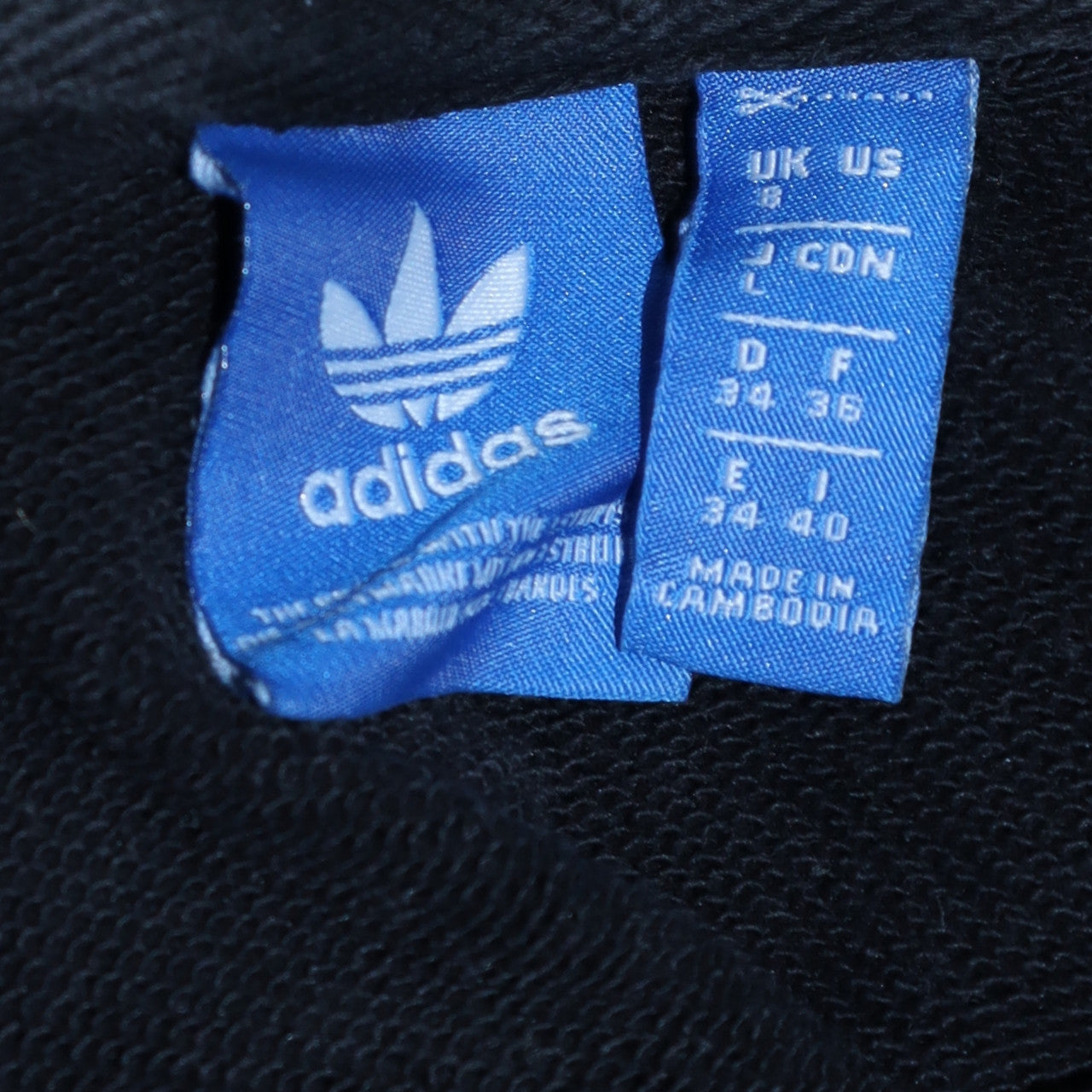 Adidas Women Black Crew Neck Pullover Sweatshirt Size 8