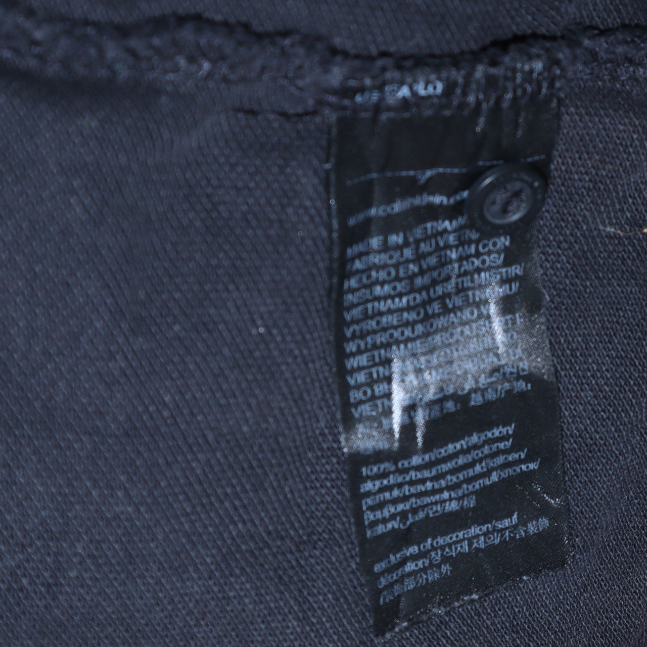 Calvin Klein Jeans Men's Black Colourblock Cotton Polo M