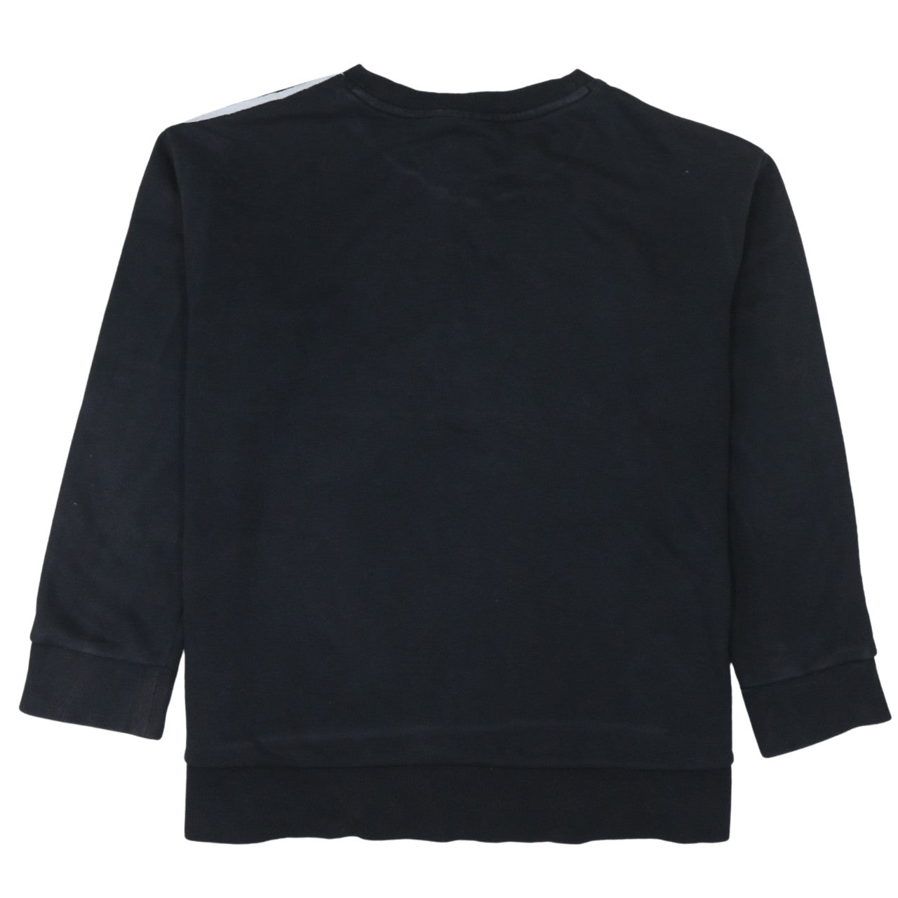 adidas Men's Black Crew Neck Sweatshirt L Logo Pullover